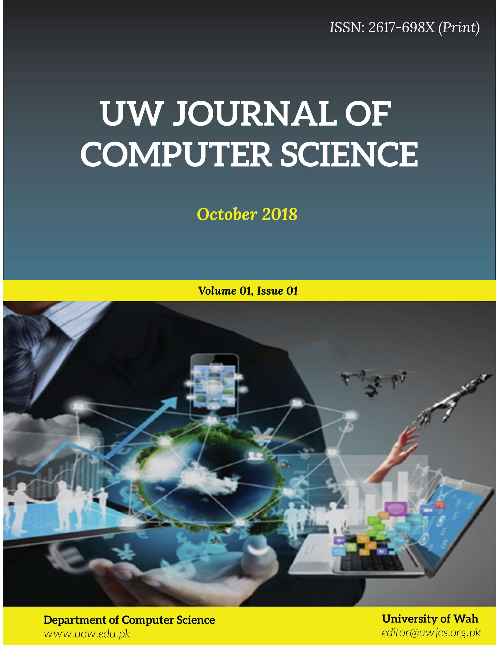 					View Vol. 1 No. 1 (2018): University of Wah Journal of Computer Science
				